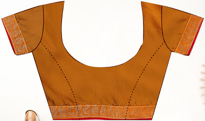 Mustard Gold Rangoli Silk Saree