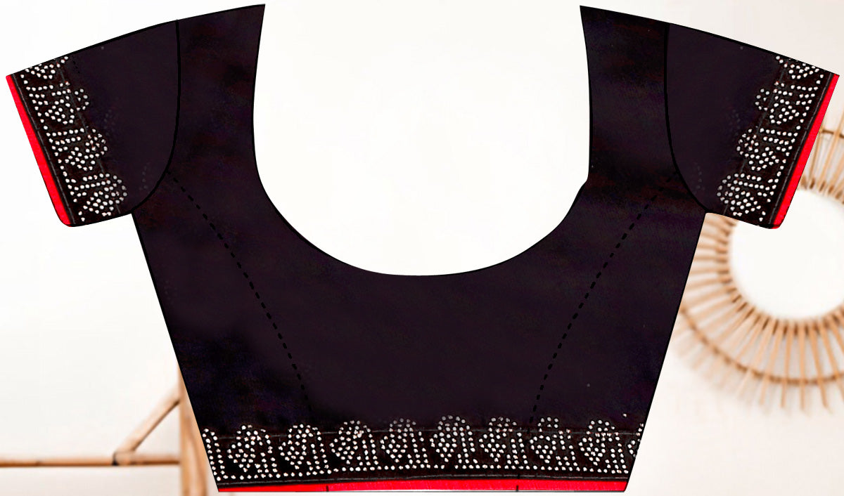 Black Rangoli Silk Saree