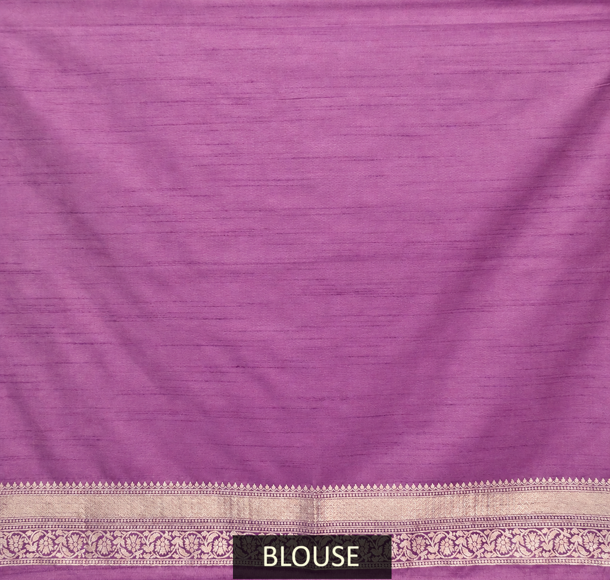 mauve purple banarasi silk saree with floral jaal & rich woven border