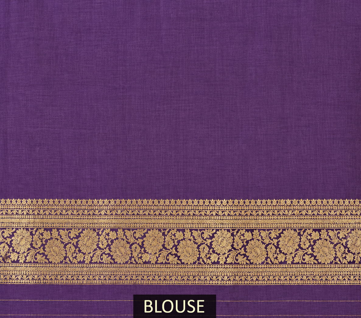 Purple Pure Katan Silk Banarasi Handloom Saree