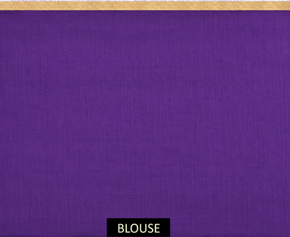 Olive Green Purple Kasuthi Hand Embroidered Ilkal Handwoven Cotton Saree