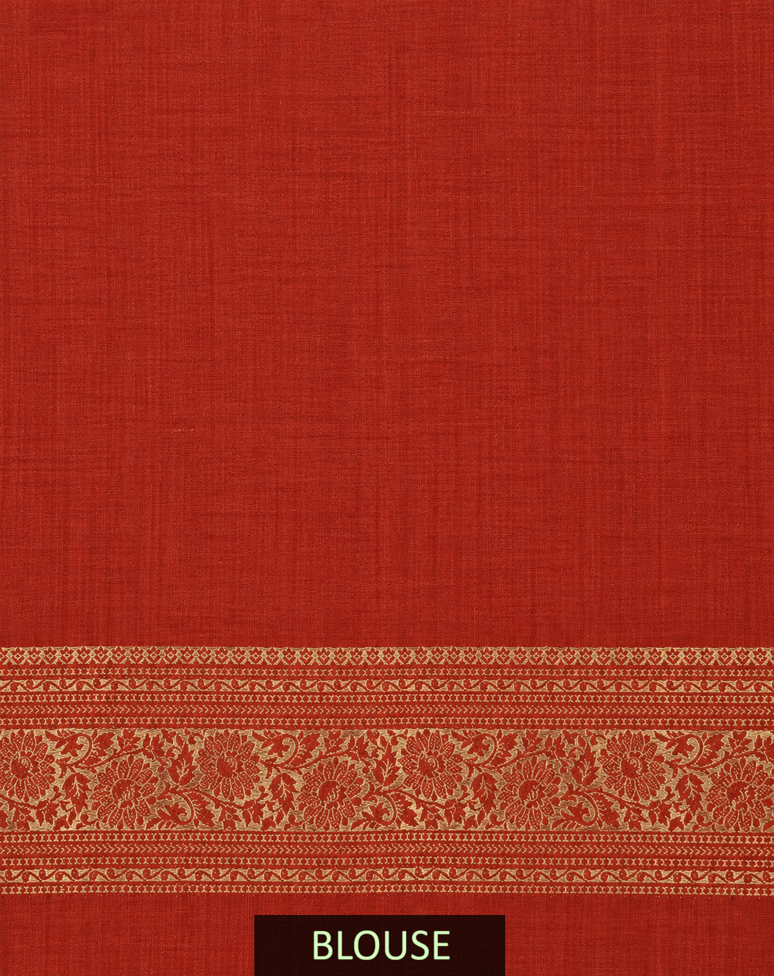 Red Pure Katan Silk Banarasi Handloom Saree