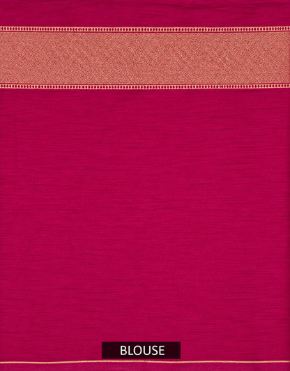 Rosewood Wine Uppada Pure Silk Saree with Floral Nakshatra Border