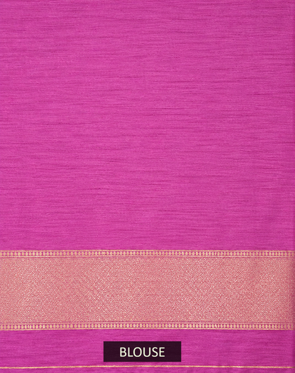 Dusty Mauve Uppada Pure Silk Saree with Floral Nakshatra Border