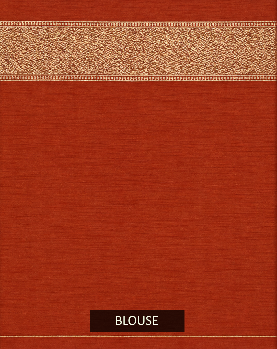 Rust Orange Uppada Pure Silk Saree with Floral Nakshatra Border